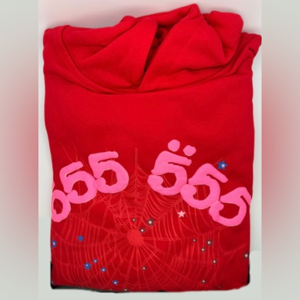 Red Sp5der hoodie L